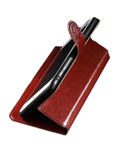 Funda Cartera Plegable Shitomua para Alcatel 1 - Negro Torre