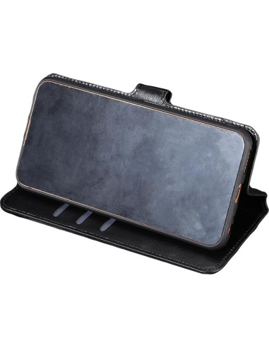 Funda Cartera Plegable Shitomua para Alcatel 1 - Negro Torre