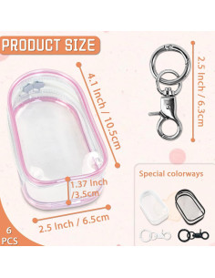 6 Bolsas de Exhibición Transparentes NEETUE para Muñecas Mini 2