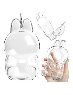 Caja Protectora Acrílica para Muñecas Labubu 17.5x10cm