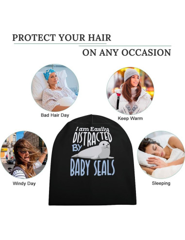 Gorro Beanie Unisex GYAUOLOP Invierno Calavera 32cm