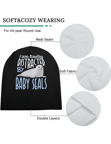 Gorro Beanie Unisex GYAUOLOP Invierno Calavera 32cm