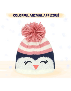 Gorro de Tejer para Niños Yankee Toybox - Animal Rosa 2