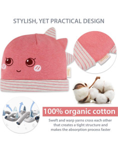 Sombrero de Algodón Orgánico DOKMA para Niños 0-6 meses 2