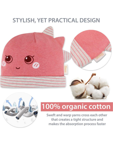 Sombrero de Algodón Orgánico DOKMA para Niños 0-6 meses