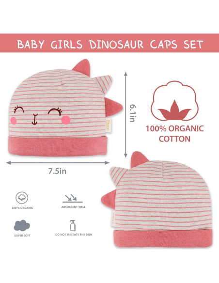 Sombrero de Algodón Orgánico DOKMA para Niños 0-6 meses