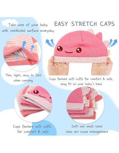 Sombrero de Algodón Orgánico DOKMA para Niños 0-6 meses