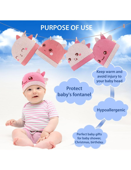 Sombrero de Algodón Orgánico DOKMA para Niños 0-6 meses