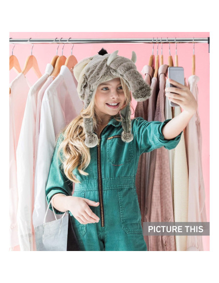 Sombrero de Peluche Elefante Gris DolliBu - Talla Única