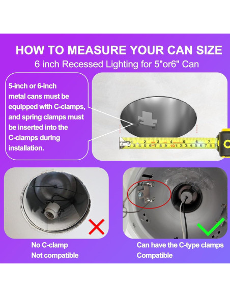 Luz LED empotrada inteligente Borui 13W RGB 2700K-6000K