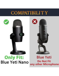 Filtros Pop para Micrófonos SOULWIT - Compatible con Blue Yeti Nano 2