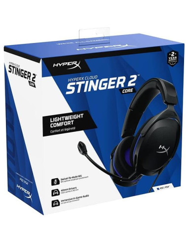 Auriculares Gaming HyperX Cloud Stinger 2 Core - PS, 40mm