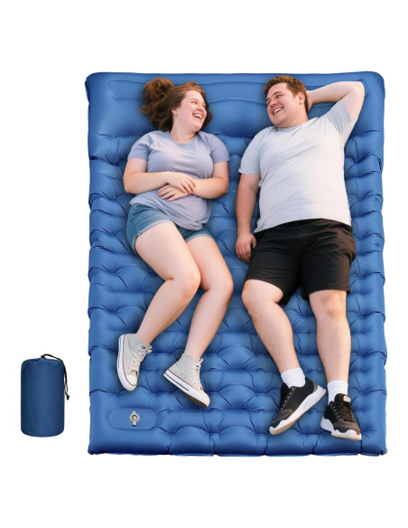 Colchón Inflable Doble Oramoose 15 cm con Almohada y Bomba