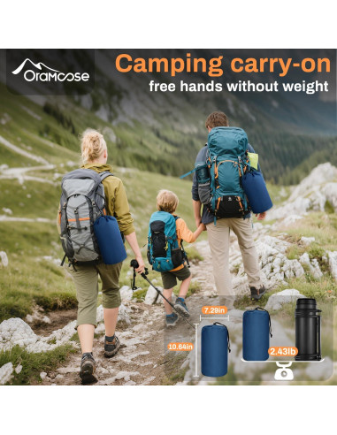 Colchón Inflable Doble Oramoose 15 cm con Almohada y Bomba