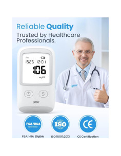 Kit de Monitor de Glucosa IMDK con 100 Tiras y 100 Lancetas 2