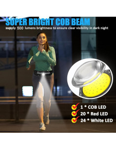 Luz de Cintura Minsk M4F-03, 500 Lúmenes LED COB Portátil 2