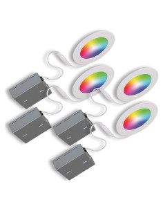 Kit Fijación Empotrada LED RGB BAZZ WFDISK400WX4 11W 4 Unidades