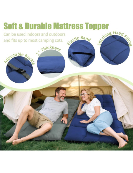 Almohadilla de Colchón para Cama de Campamento Tuphen 190.5x76.2cm