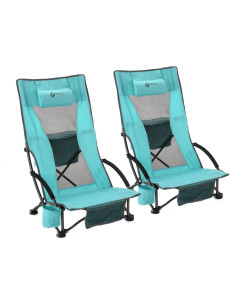 Sillas de Playa Plegables Arrowhead Outdoor 2-Pack Azul