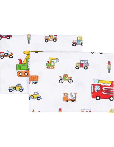 Funda de Almohada Infantil IBraFashion 100% Algodón 2 Piezas