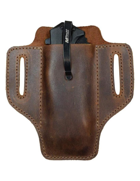 Funda de Cuchillo Táctica de Cuero Hide & Drink - Marrón Bourbon