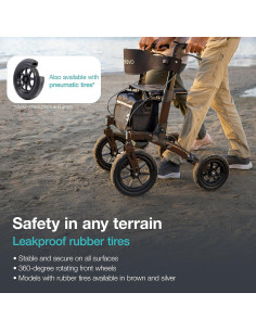 Andador Plegable Helavo H1141 Todo Terreno con Ruedas de 30.48 cm 2