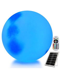 Lámpara Esférica LED Aimery 20.32 cm RGB Recargable IP65