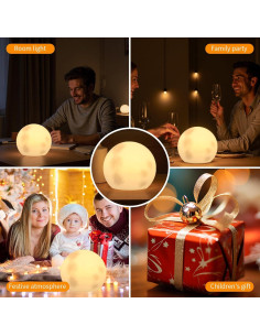 Lámpara Esférica LED Aimery 20.32 cm RGB Recargable IP65 2