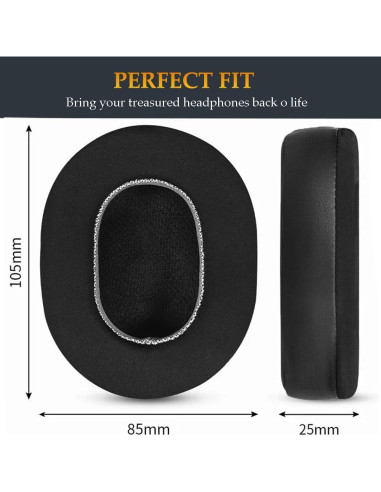 Almohadillas de Gel de Enfriamiento Ncnvnra para Auriculares Audio-Technica M50X