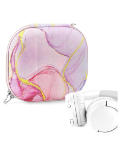 Funda Dura Geekria NOVA para Auriculares On-Ear - Mármol Rosa