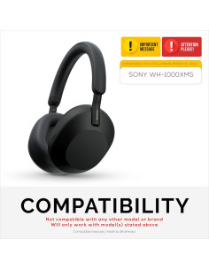 Almohadillas de Reemplazo Brainwavz para Sony WH-1000XM5 - Cuero Vegano 2