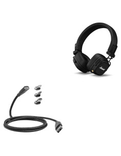 Cable MagnetoSnap BoxWave para Auriculares Bluetooth Marshall Major V - Carga Rápida 100W