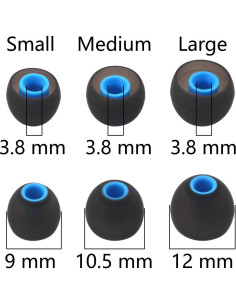 Puntas de Repuesto BLLQ para Auriculares In-Ear 12PCS SML 2