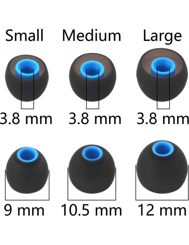 Puntas de Repuesto BLLQ para Auriculares In-Ear 12PCS SML