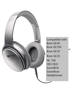 Cable de audio de reemplazo Mobo para auriculares Bose QC25 QC35 2