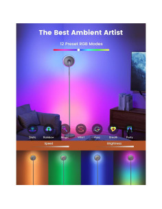 Lámpara de Pie LED ALEXPEX 42W RGB Control Remoto 3700LM 2