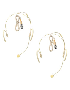 Auriculares con micrófono Akoree para cabeza, 2 paquetes, 1.5m