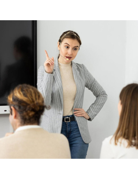 Auriculares con micrófono Akoree para cabeza, 2 paquetes, 1.5m