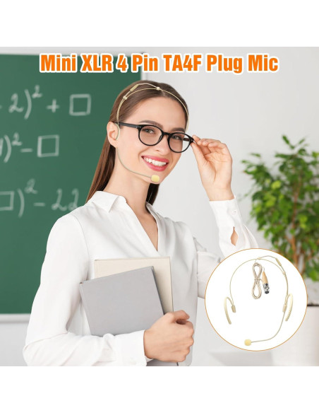 Auriculares con micrófono Akoree para cabeza, 2 paquetes, 1.5m