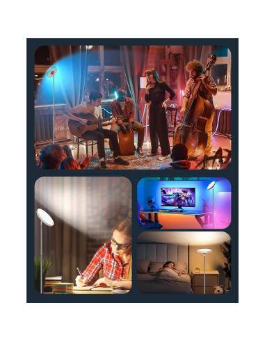 Lámpara de Pie LED ALEXPEX 42W RGB Control Remoto 3700LM