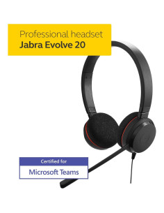 Auriculares Jabra Evolve 20 Stereo USB con Control de Llamadas 2