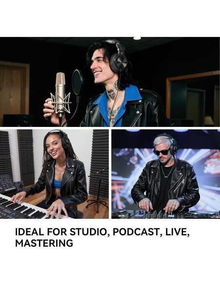 Auriculares OneOdio A71D con Cable para Estudio y DJ - Negro