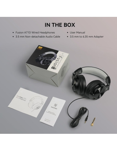 Auriculares OneOdio A71D con Cable para Estudio y DJ - Negro