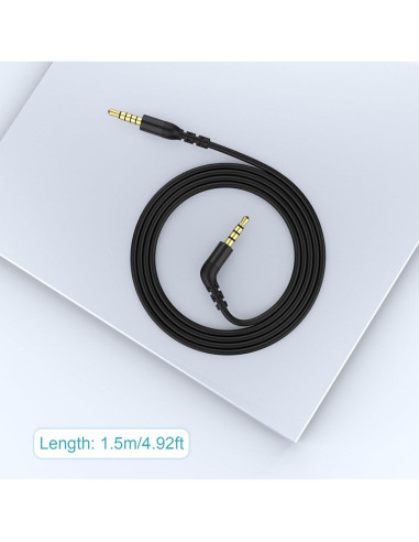 Cable de audio 3.5mm TRS a TRRRS SteelSeries Arctis Nova 1.5m