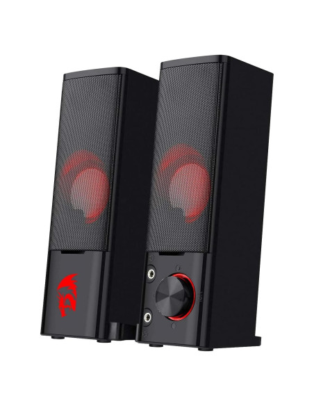 Altavoces Redragon GS550 2.0 Canales USB con LED Rojo