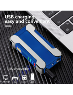 Encendedor Eléctrico Doble Arco YOZWOO USB a Prueba de Viento 2