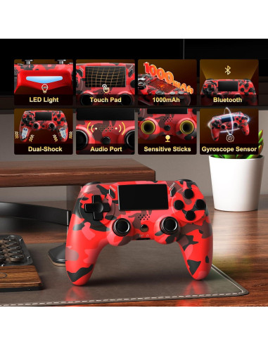 Controlador Inalámbrico KDYGPDCT para PS4/Pro/Slim - 2 Piezas