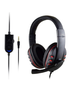 Auriculares de Videojuegos Fullbond con Micrófono 3.5mm Negro Rojo