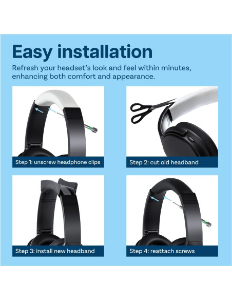 Diadema de Reemplazo MMOBIEL para Bose QC35/QC45 - Negra