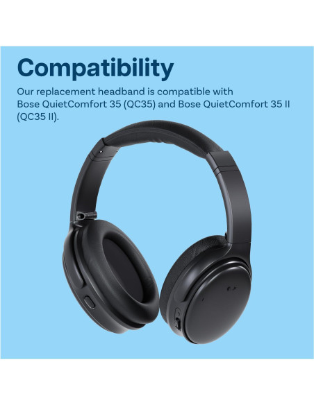 Diadema de Reemplazo MMOBIEL para Bose QC35/QC45 - Negra